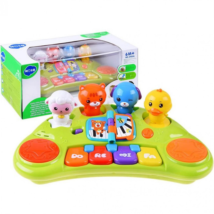 ارگ کتابی با صدای حیوانات هولی تویز HUILE TOYS