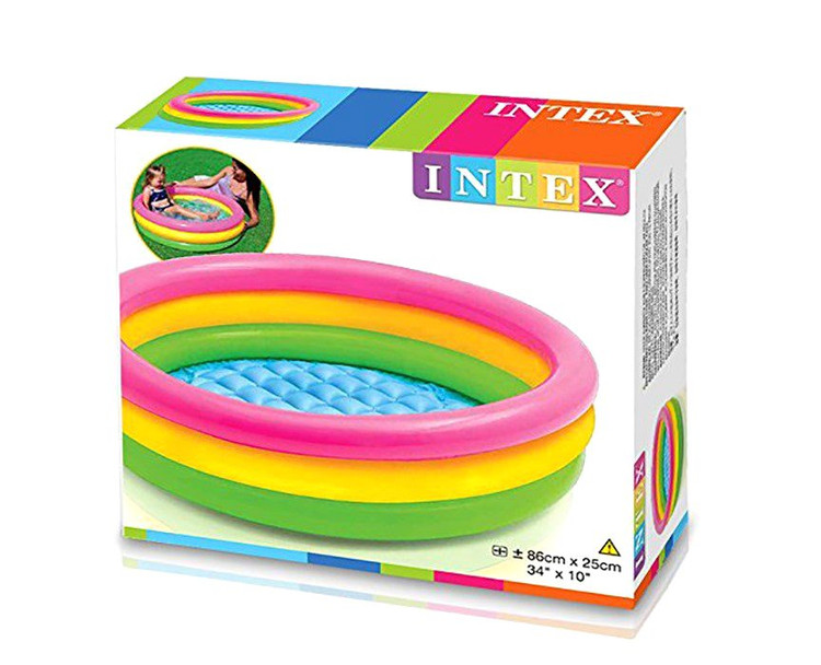 استخر بادی اینتکس قطر 86 سانتی متر کف باد شو intex