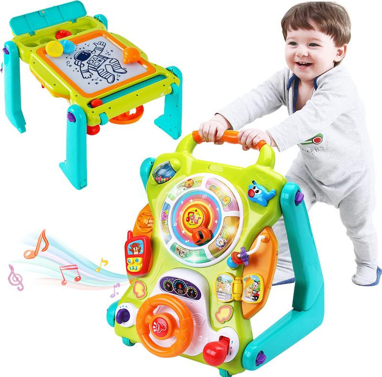 واکر و میز آموزشی ۳ کاره هولا تویز (Hola Toys) کد ۲۱۰۷؛ ایستگاه سرگرمی و خلاقیت!