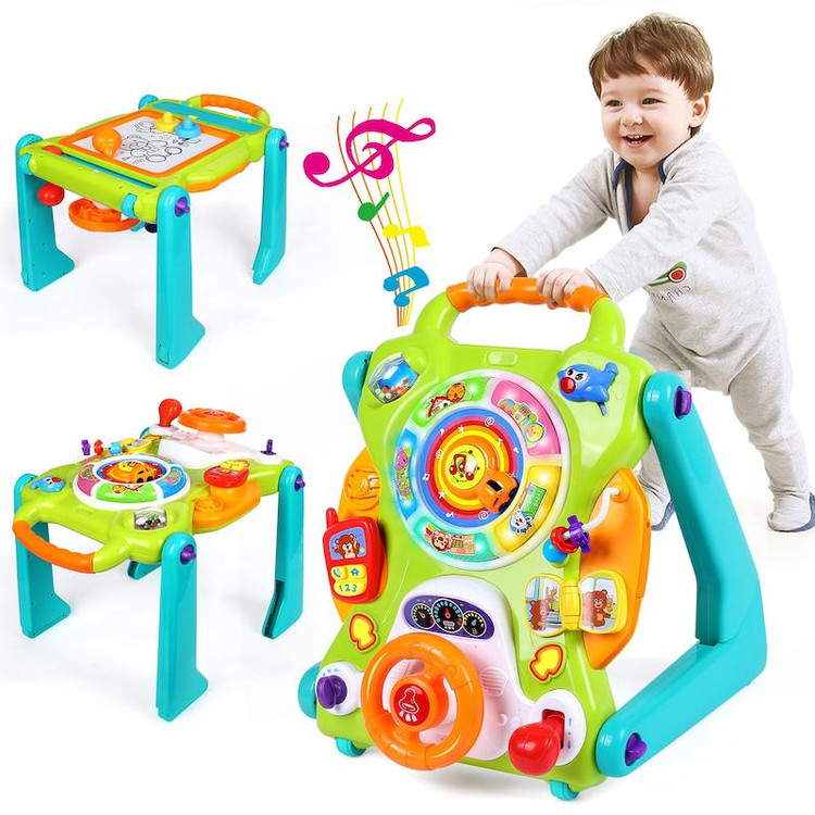 واکر و میز آموزشی ۳ کاره هولا تویز (Hola Toys) کد ۲۱۰۷؛ ایستگاه سرگرمی و خلاقیت!