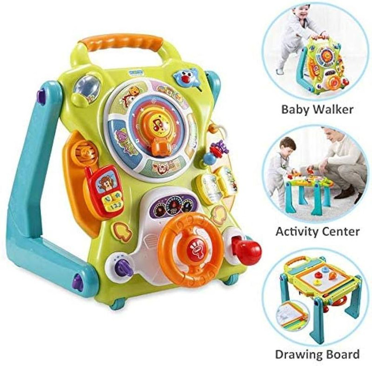 واکر و میز آموزشی ۳ کاره هولا تویز (Hola Toys) کد ۲۱۰۷؛ ایستگاه سرگرمی و خلاقیت!